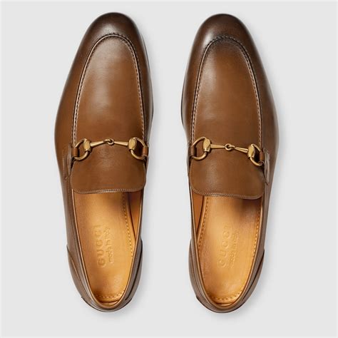 brown gucci shoe|gucci jordaan loafer brown.